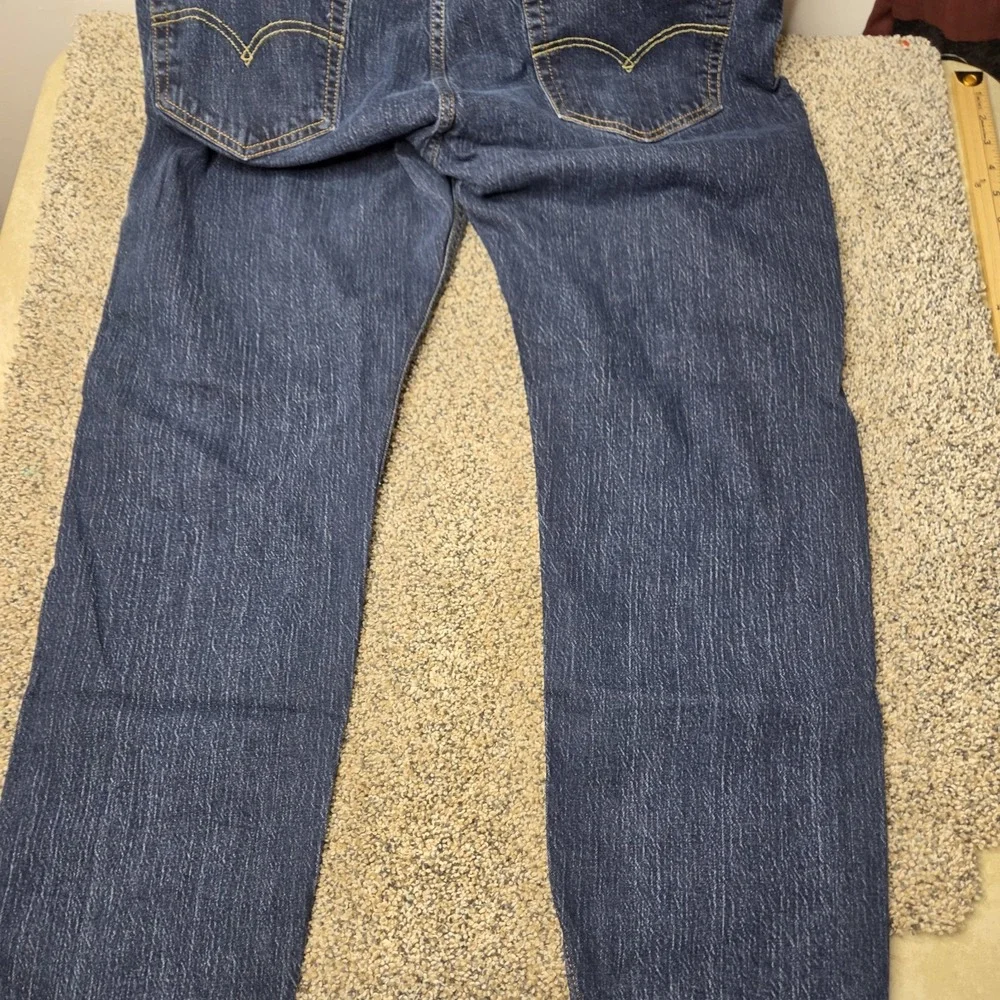 Levis‎ 502 Regular Taper Mens Jeans 40x32 Dark Wash Blue Denim 29507-0001